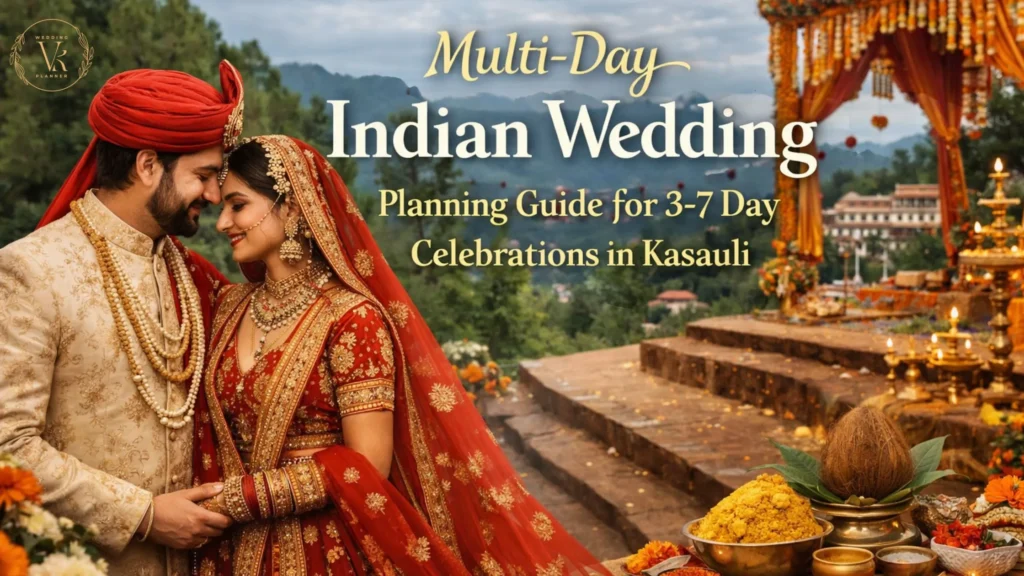Multi-Day Indian Wedding Planning Guide for 3-7 Day Celebrations in Kasauli