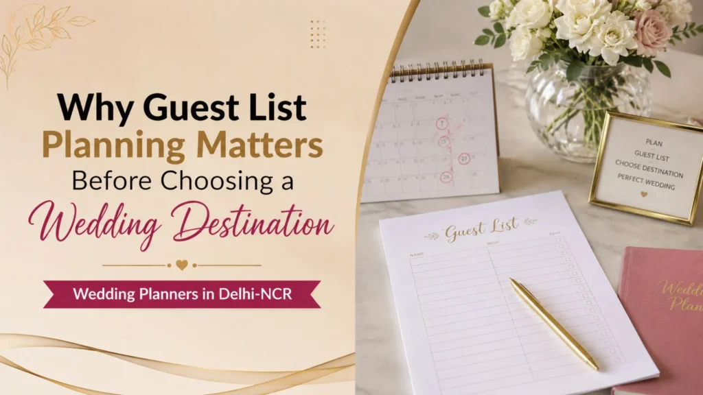 Why Guest List Planning Matters Before Choosing a Wedding Destination